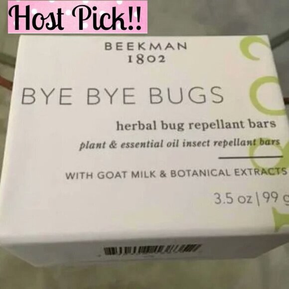 Beekman 1802 Bye Bye Bugs Repellant Bar Soap  / BRAND NEW SEALED BOX. - Picture 1 of 3